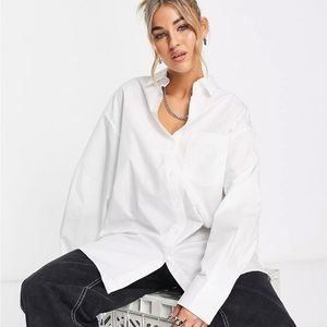 SALE!! Oversized white button down from Asos!!